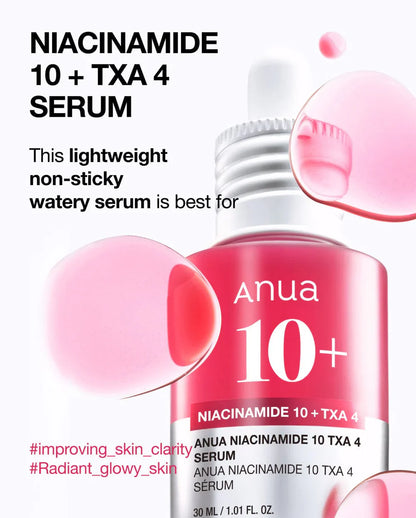 Anua - Niacinamide 10% + TXA 4% Dark Spot Correcting Serum - 30ml