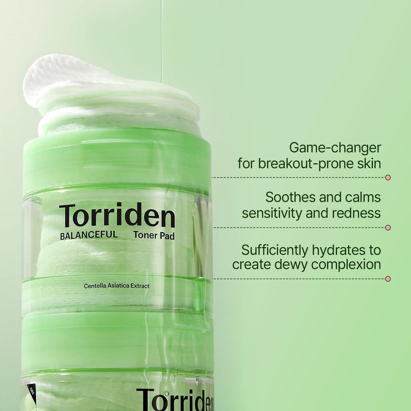 Torriden - Balanceful Cica Toner Pad - 60pads
